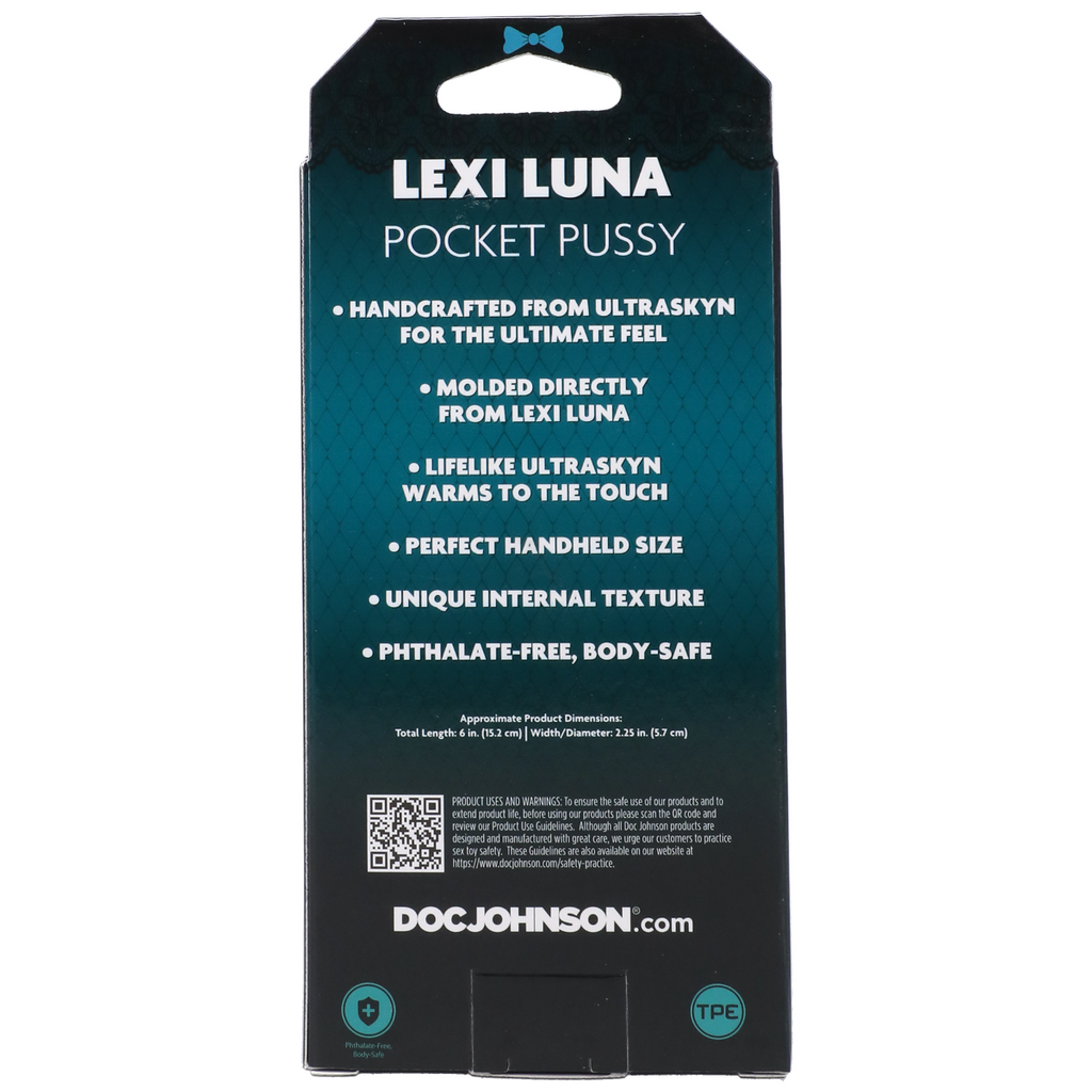Doc Johnson Signature Strokers Lexi Luna Pocket Pussy Male Masturbator UltraSkyn