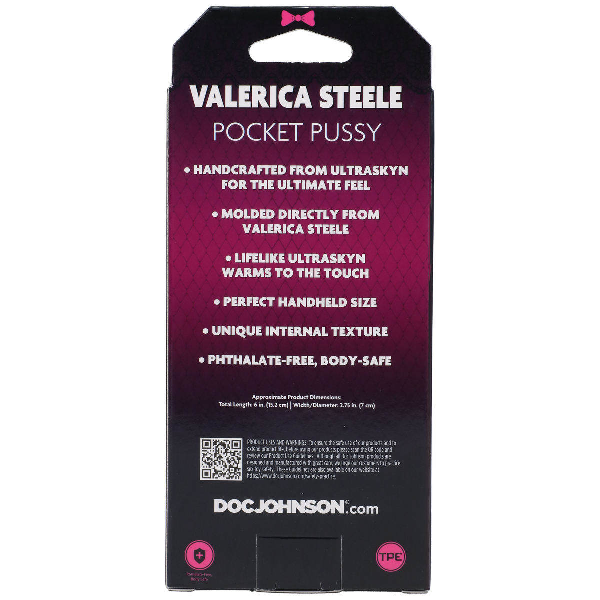 Doc Johnson Signature Strokers Valerica Steele Pussy Male Masturbator UltraSkyn