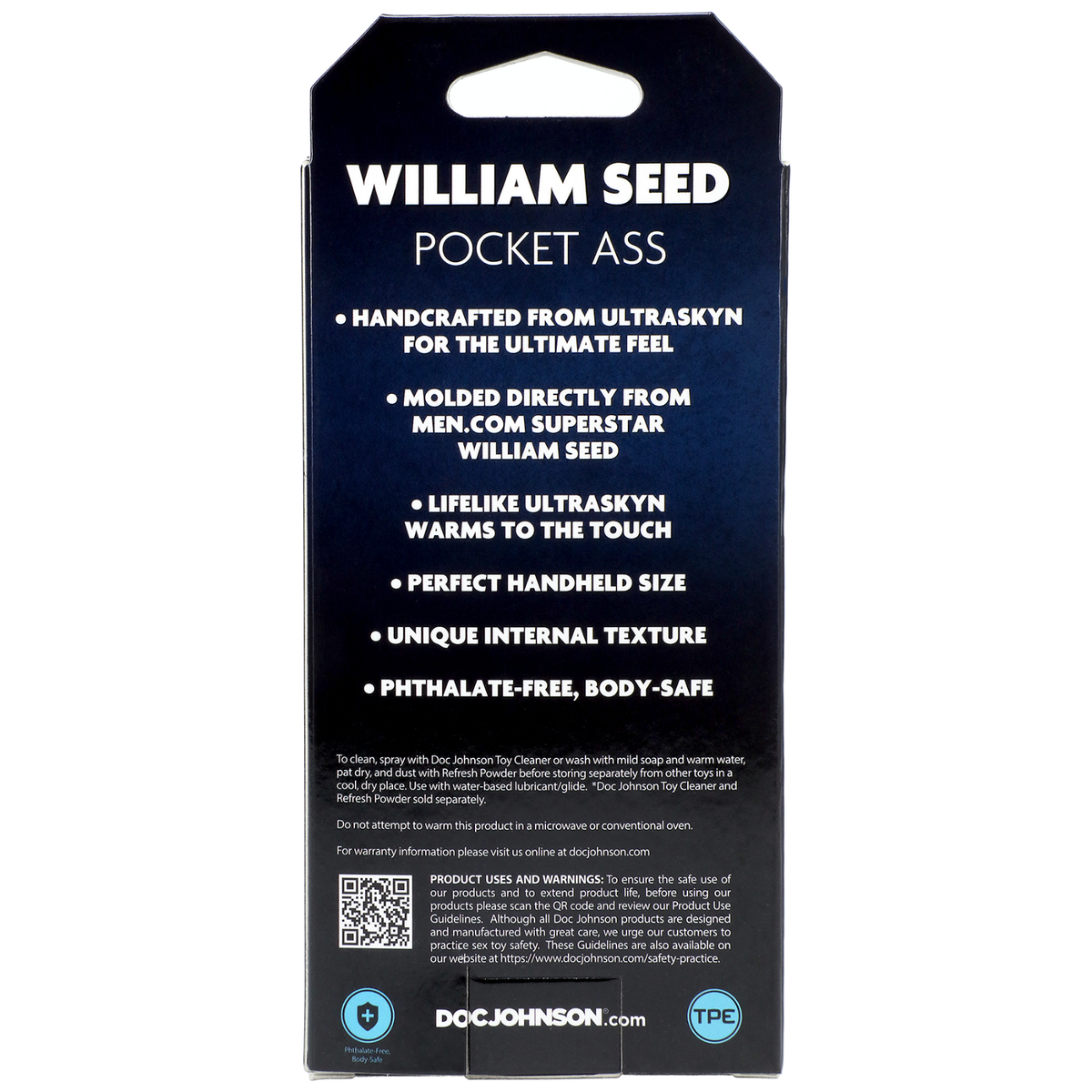 Doc Johnson Signature Strokers William Seed Ass Male Masturbator Anal UltraSkyn