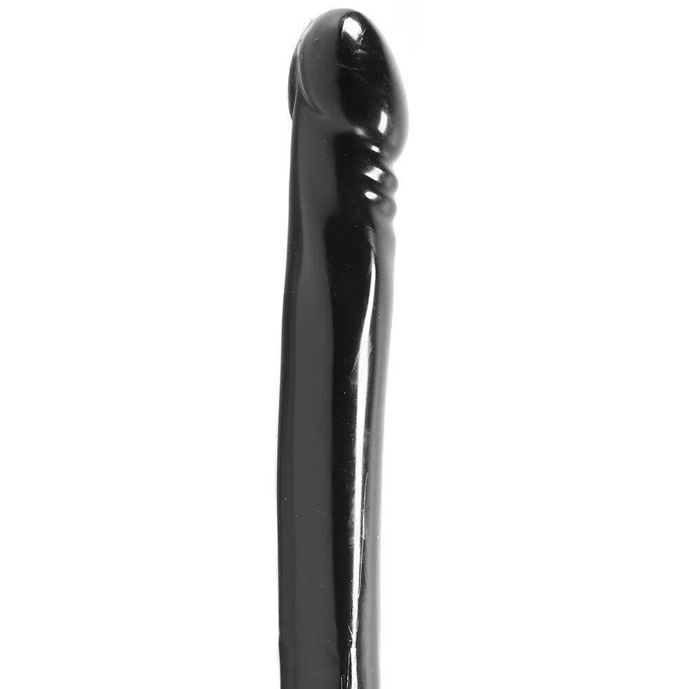 Doc Johnson Smooth Double Ended Header Black 18 Inch Dildo Adult DP Dong