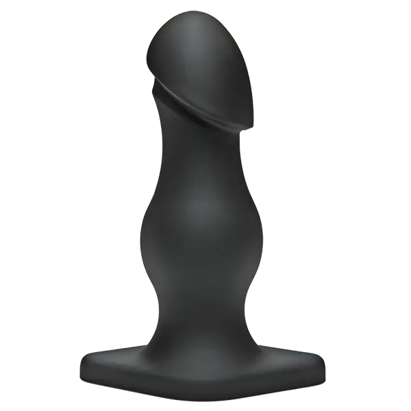 Doc Johnson TitanMen The Rumpy 6.5 Inch Smooth Cushioned Anal Butt Plug Black
