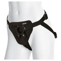Doc Johnson Vac-U-Lock Platinum Luxe Harness With Plug For Attachments Black