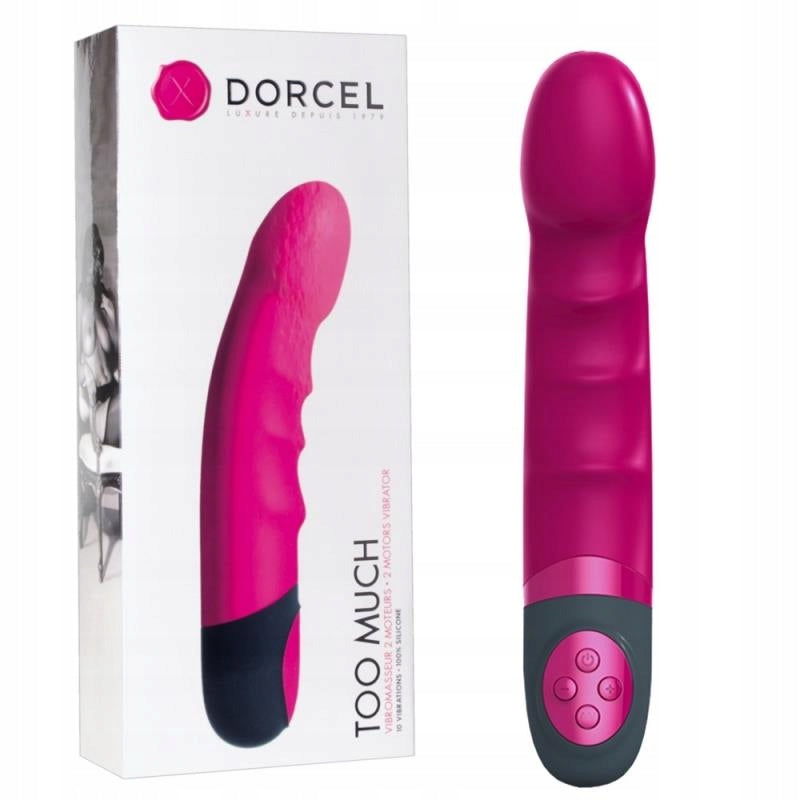Dorcel Too Much G-Spot 8 Inch Silicone Dual Motor Multi-Speed Vibrator