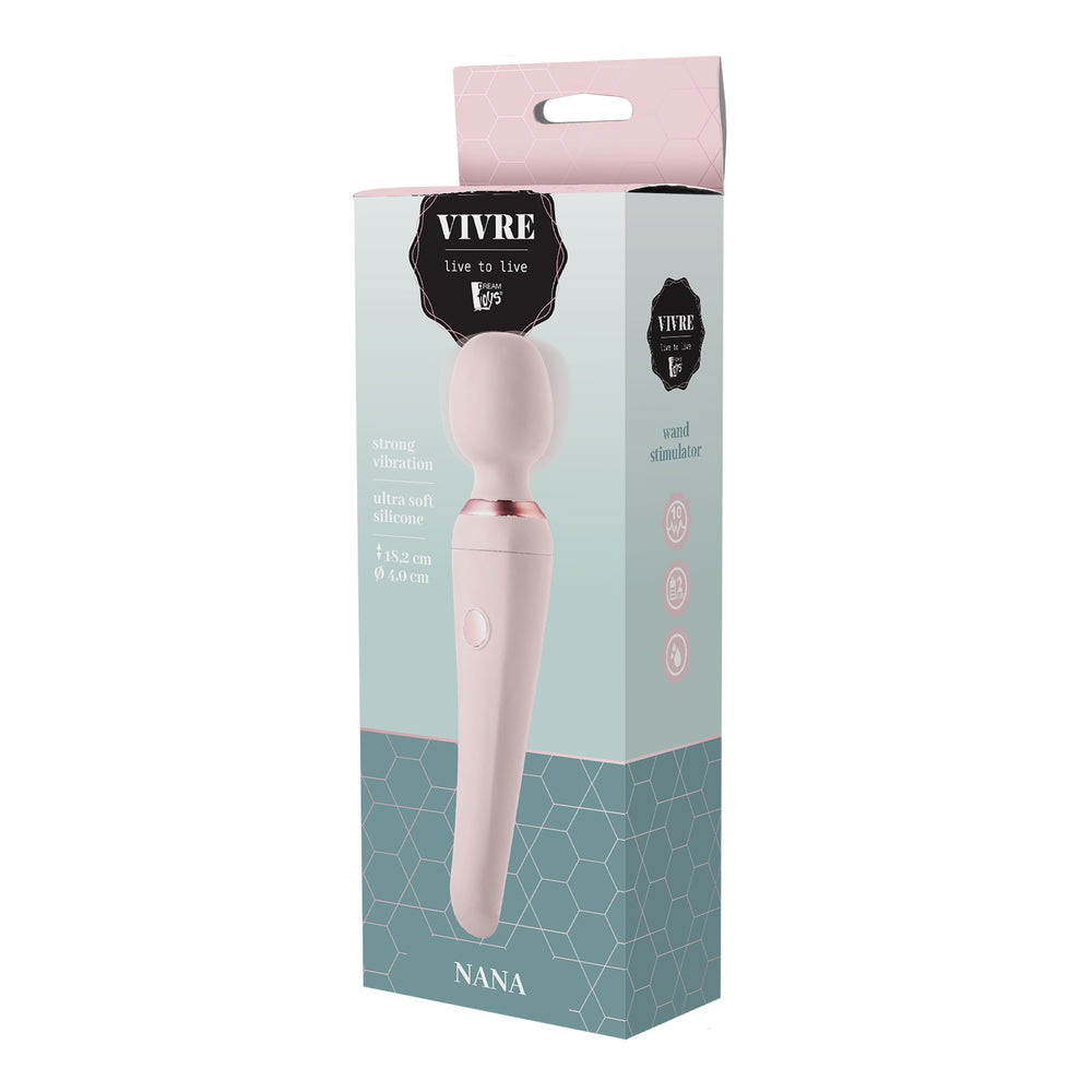 Dream Toys Vivre Nana Body Wand Silicone Rechargeable Vibrating Massager