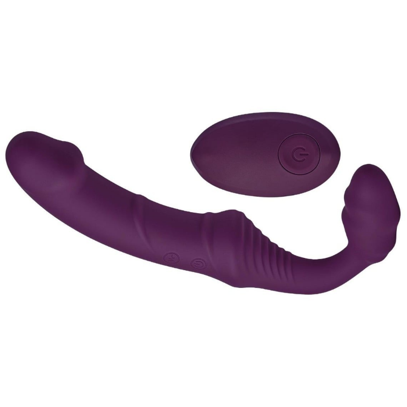 DreamToys Bold Storm Strapless Remote Control Vibrating Strap-On Dildo