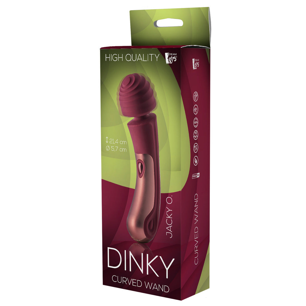 Dream Toys Dinky Jacky-O Curved Wand Silicone 8.5 Inch Vibrating Massager