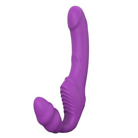 Dream Toys Double Dipper Strapless Rechargeable Vibrating Strap-On 6.7 Inch Dildo
