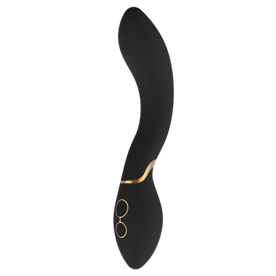 Elite Josephine Clitoral G-Spot Vibrator Black Silicone Waterproof Massager Wand