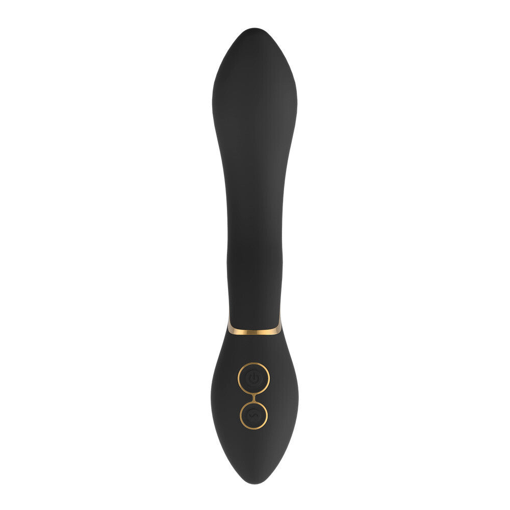 Elite Josephine Clitoral G-Spot Vibrator Black Silicone Waterproof Massager Wand