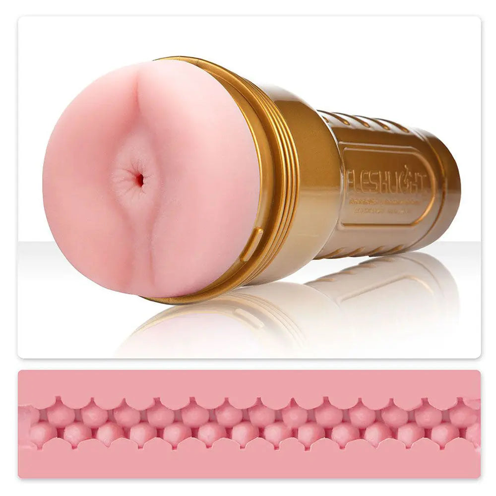 Fleshlight STU Stamina Training Unit Pink Butt Masturbator Textured Anal Stroker
