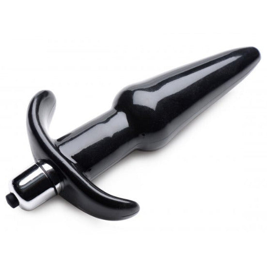 Frisky Thrilling Noir Smooth Vibrating Bullet Anal Butt Plug Training Waterproof