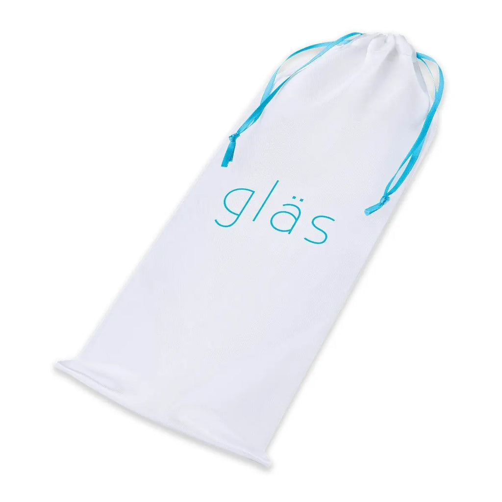 Gläs 7 Inch Realistic Curved Handblown Smooth Cock Glass Dildo Flat Base Massager