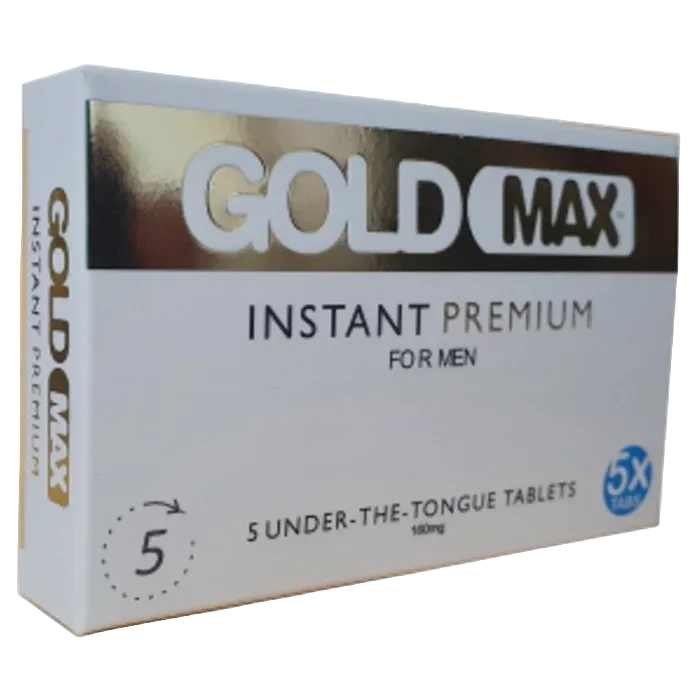 GoldMAX Instant Premium Libido Sex Enhancer Supplement 5 Pack For Men 160mg