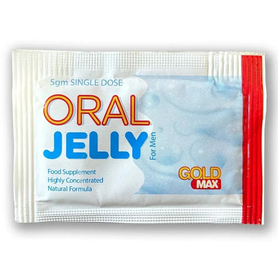 GoldMAX Oral Jelly Male Libido Enhancer Aphrodisiac Booster Supplement 5gm Single Dose Sachets