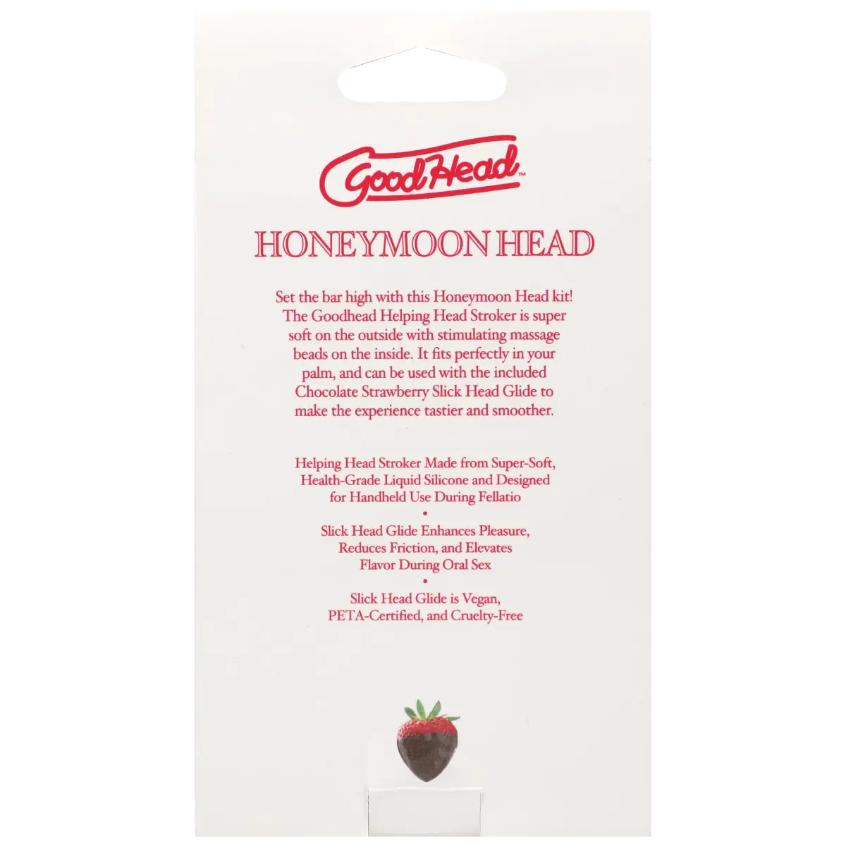 GoodHead Honeymoon Head Kit Chocolate Strawberry Slick Head Glide Stroker