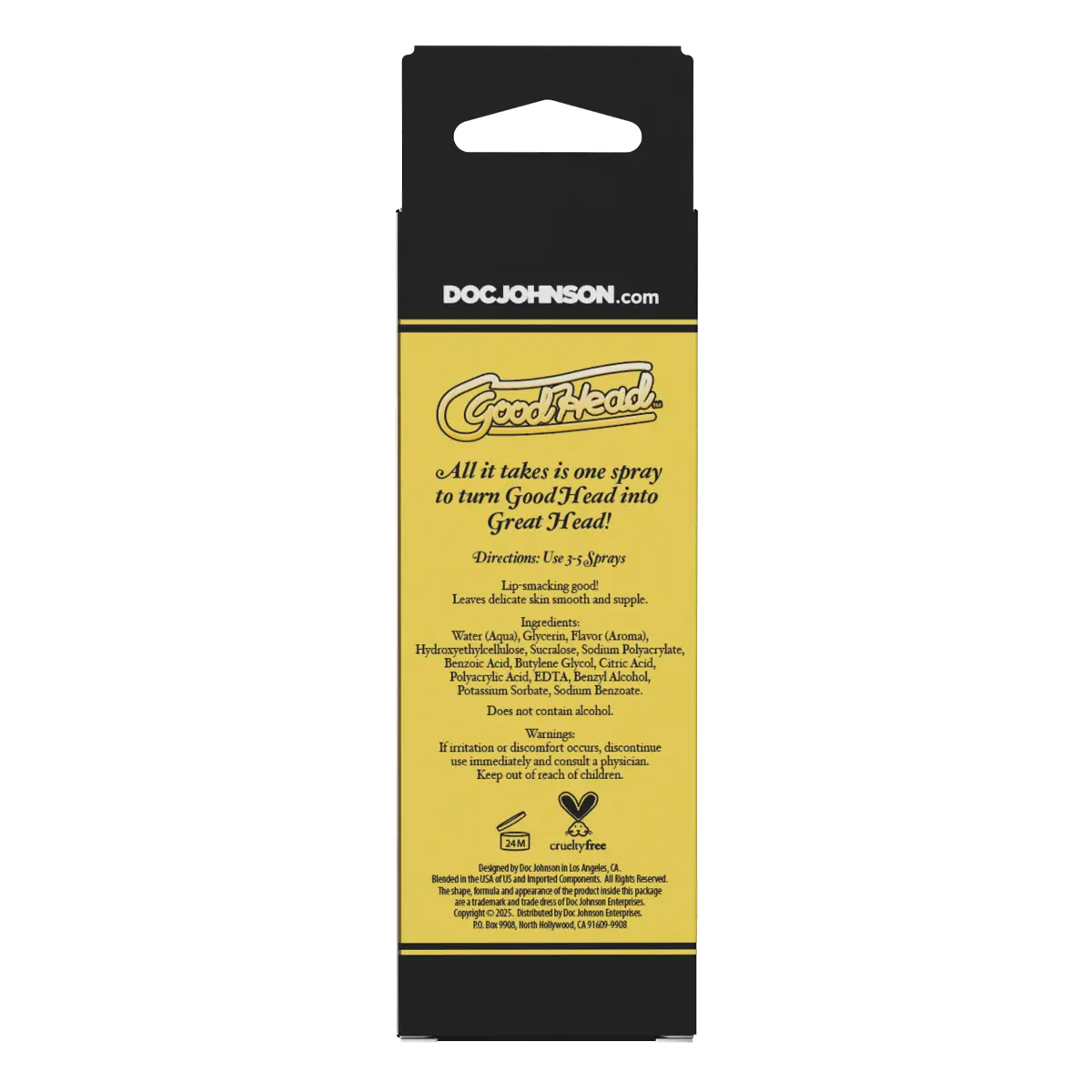 Goodhead Juicy Head Cocktails Dry Mouth Spray Flavoured Blowjob Vegan Mist 59ml