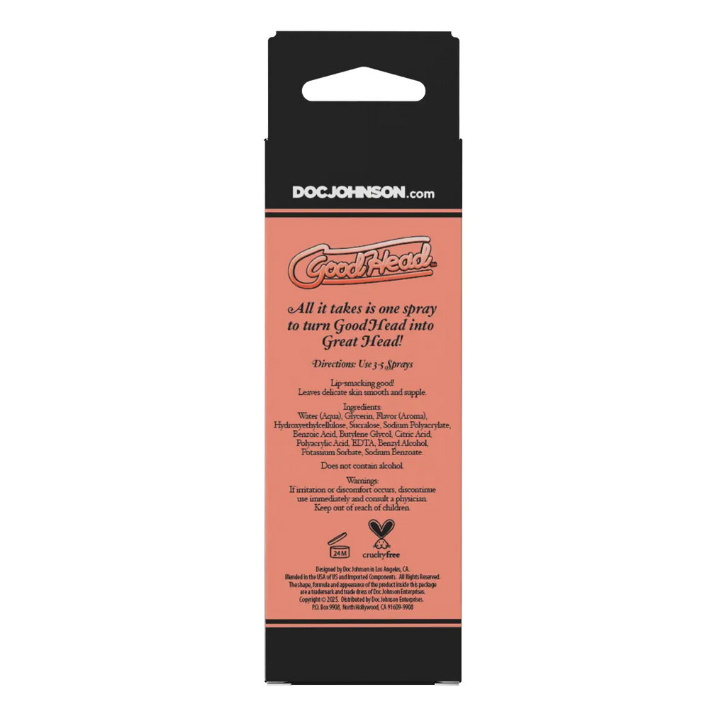 Goodhead Juicy Head Cocktails Dry Mouth Spray Flavoured Blowjob Vegan Mist 59ml