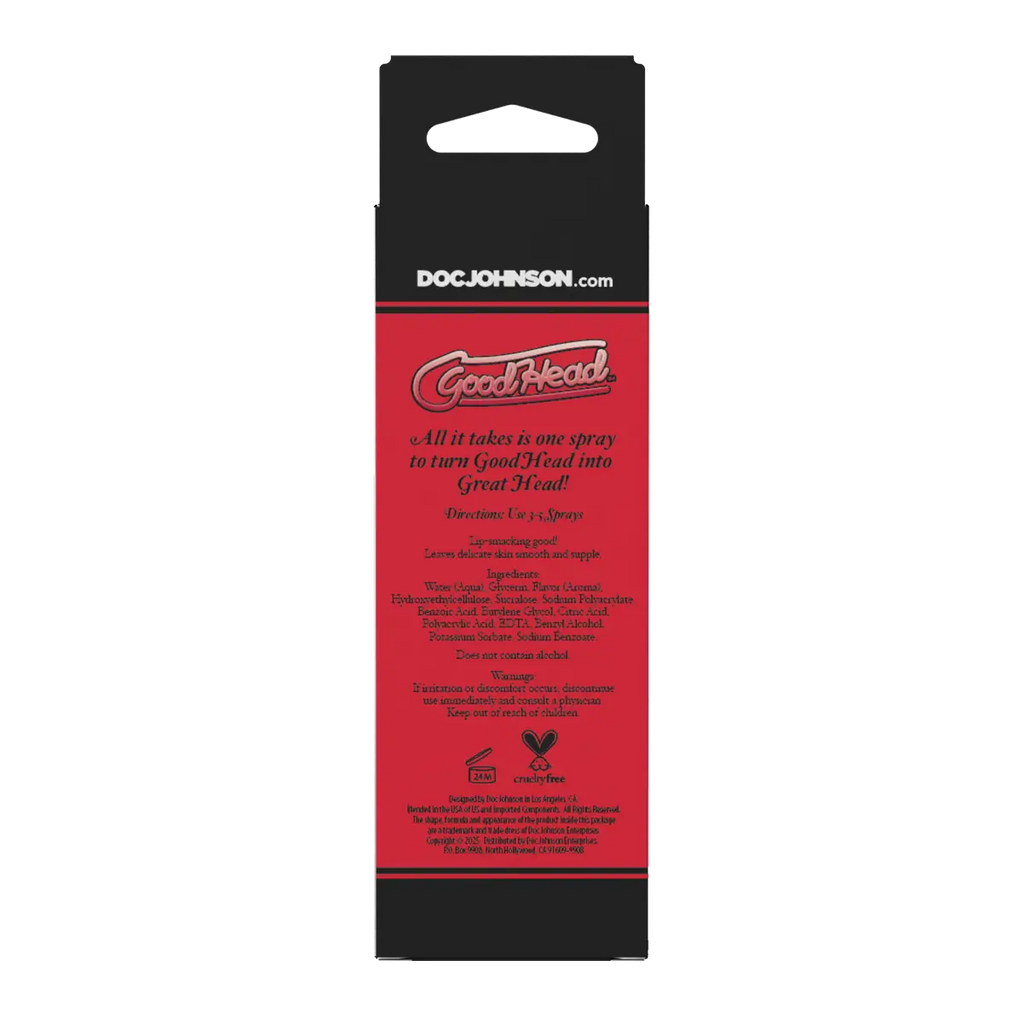 Goodhead Juicy Head Cocktails Dry Mouth Spray Flavoured Blowjob Vegan Mist 59ml