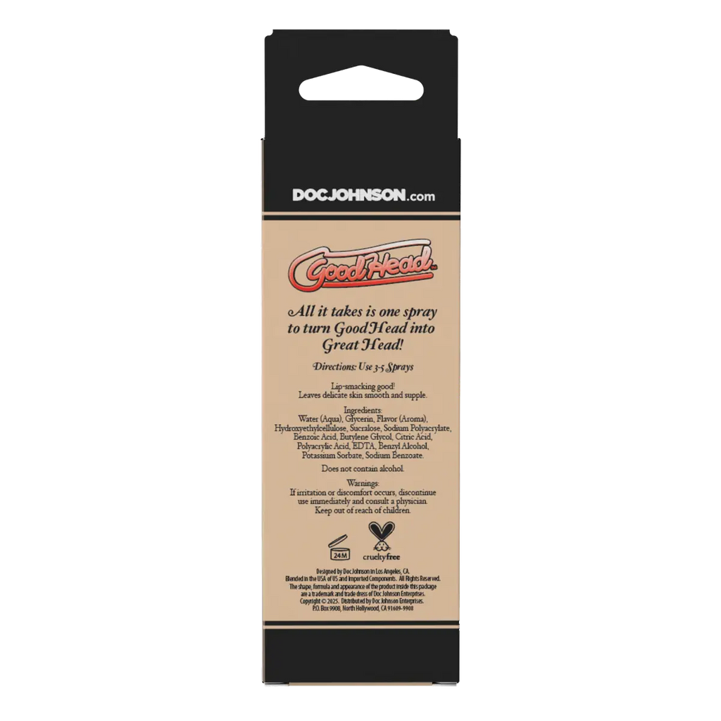 Goodhead Juicy Head Cocktails Dry Mouth Spray Flavoured Blowjob Vegan Mist 59ml