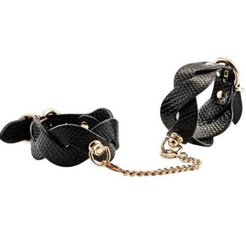 Guilty Pleasure Eclipse Astral Braided Ankle Cuffs BDSM Bondage Fetish Vegan