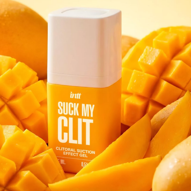 INTT Suck My Clit Stimulating Tingle Gel For Women Edible Tropical Mango 15ml