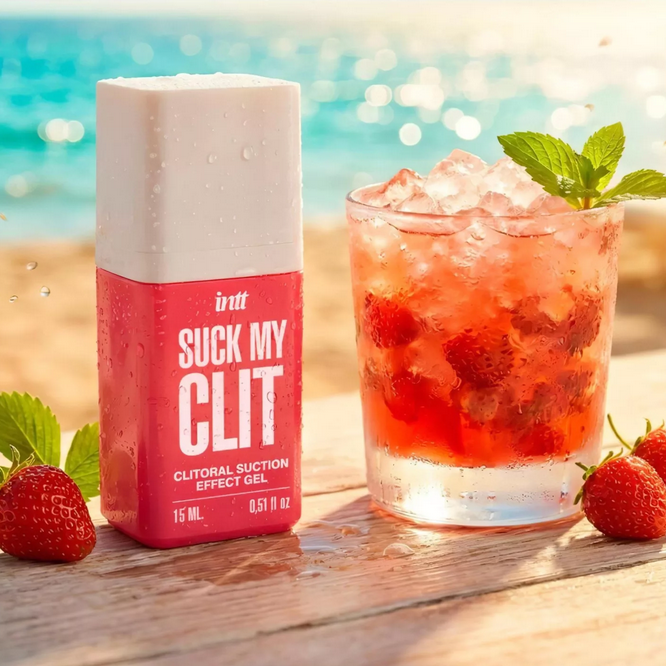 INTT Suck My Clit Stimulating Tingle Gel For Women Edible Wild Strawberry 15ml