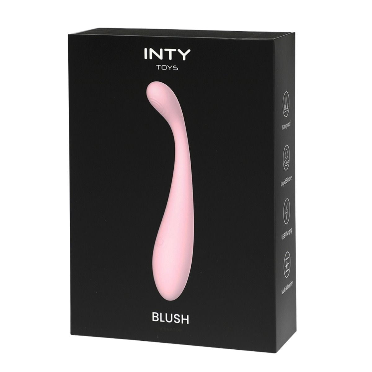 INTY Toys Blush Silicone Multi Speed Bullet Wand Clit G-Spot Vibrator Waterproof
