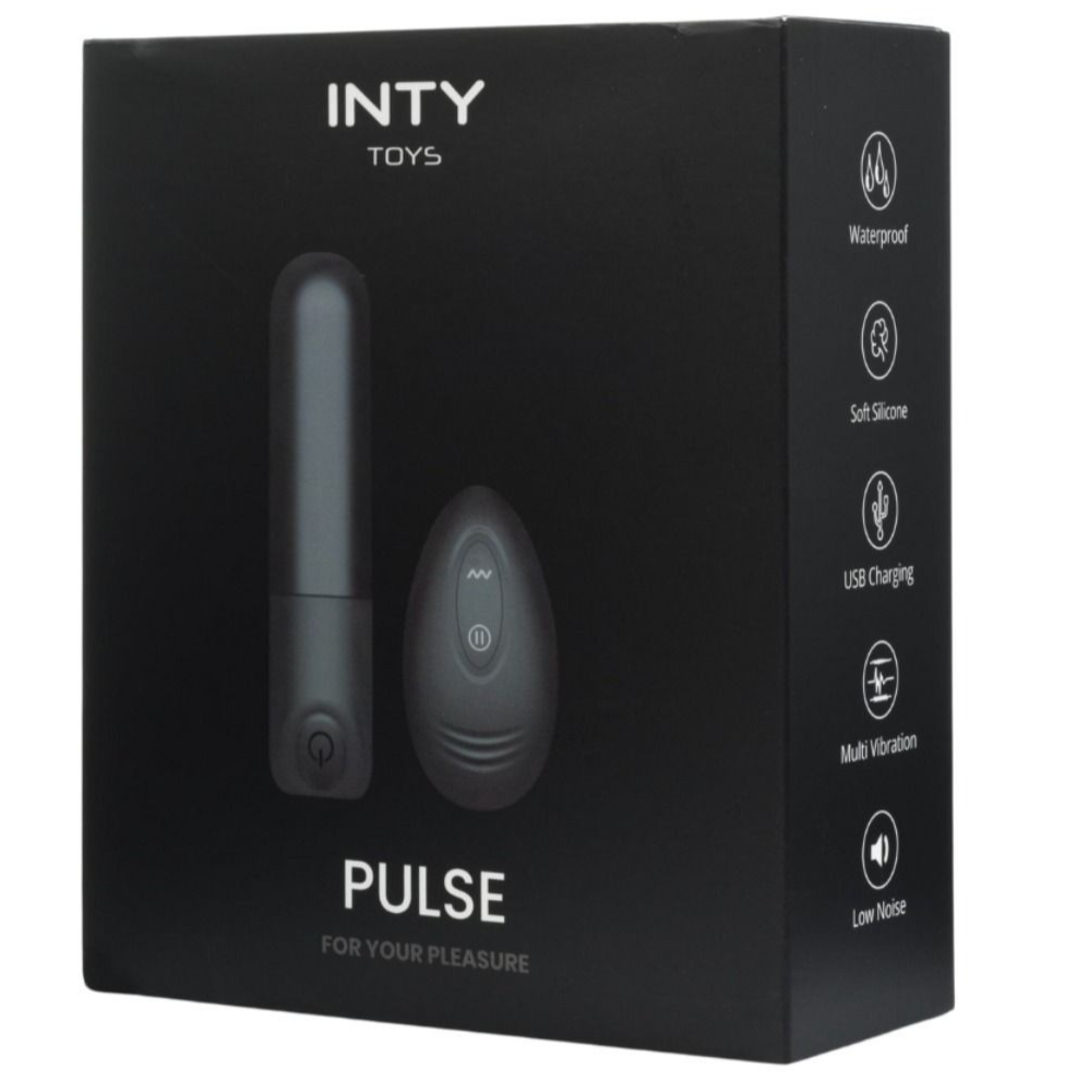 INTY Toys Pulse Soft Silicone Remote Control Bullet Clit Vibrator Waterproof