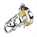 Impound Gladiator Silver Male Chastity Device Orgasm Denial Steel CBT Penis Cage