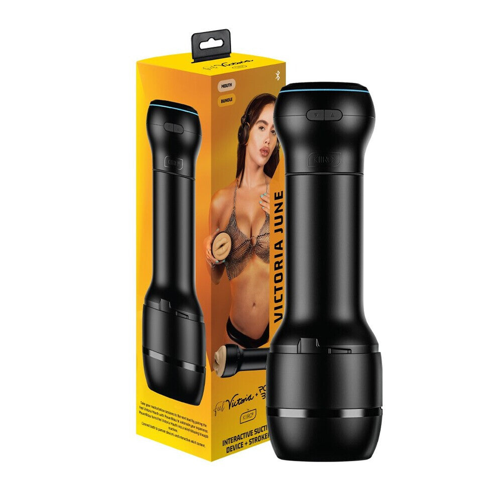 Kiiroo Combo Interactive Powerblow Victoria June Mouth Male Masturbator Sucker Stroker