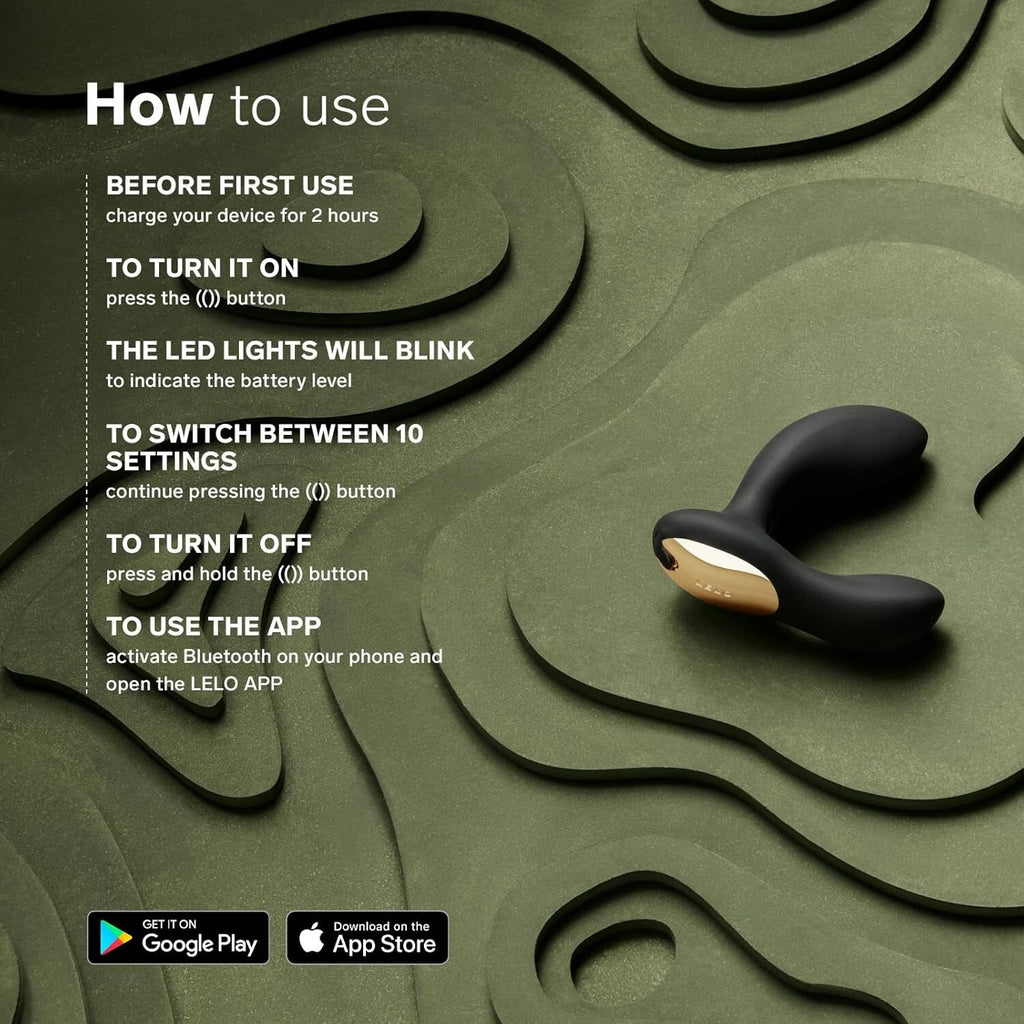 LELO Hugo 2 Remote Control Prostate Massager Black Smooth Silicone Anal Vibrator