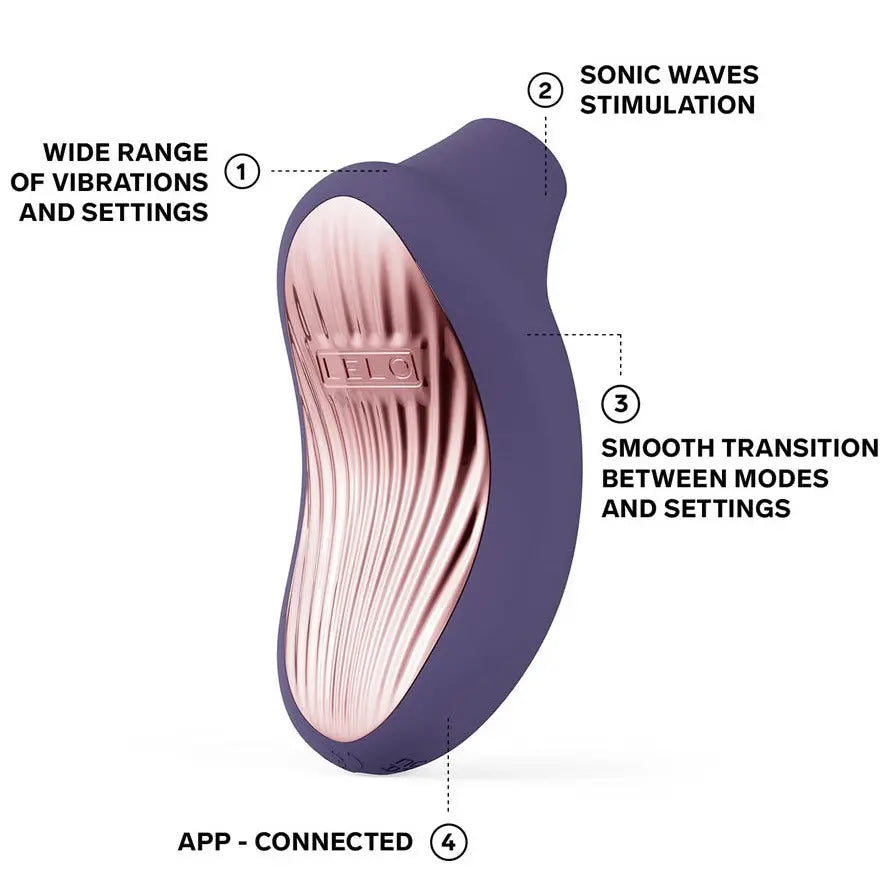 LELO Sona 3 Cruise SenSonic™ Clitoral Massager Cyber Purple Silicone Waterproof Vibrator