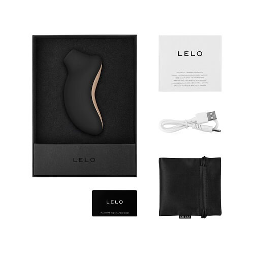 LELO Sona Sonic Clitoral Massager Black Vibrator Waterproof USB Rechargeable