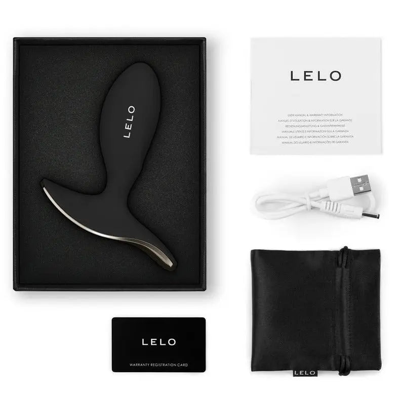 LELO Surfer 2 Unisex Anal Vibrating Plug Silicone App Controlled Black