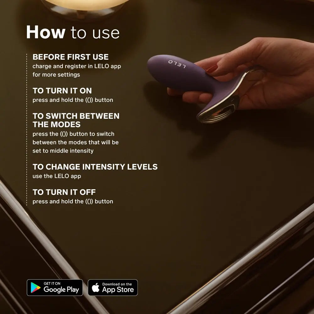 LELO Surfer 2 Unisex Anal Vibrating Plug Silicone App Controlled Black
