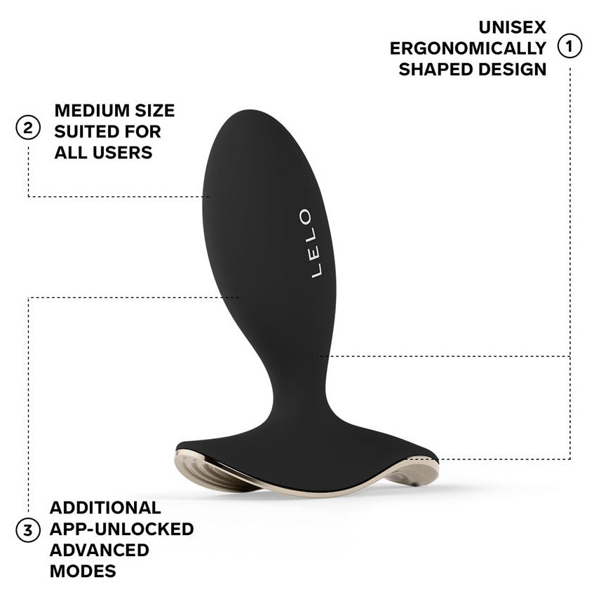 LELO Surfer 2 Unisex Anal Vibrating Plug Silicone App Controlled Cyber Purple