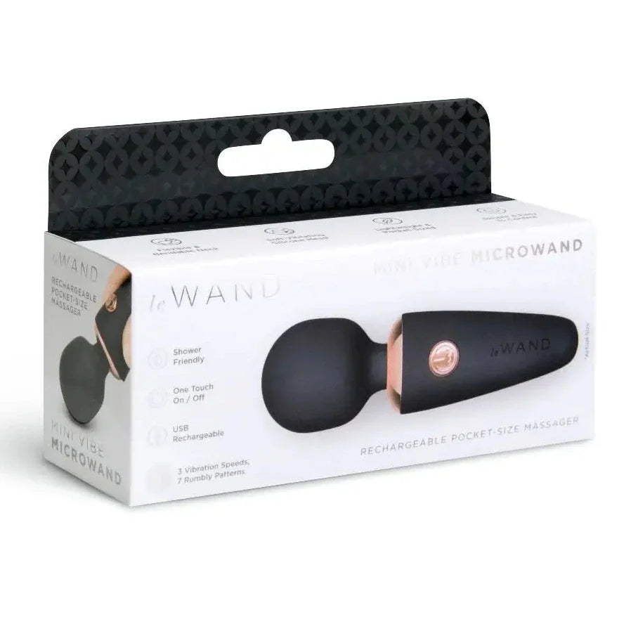 Le Wand Mini Vibe Microwand Rechargeable Silicone Vibrator Pocket Sized Massager