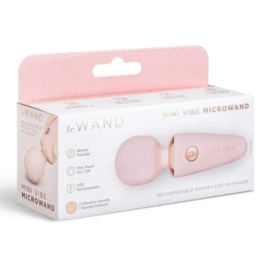 Le Wand Mini Vibe Microwand Rechargeable Silicone Pocket Sized Vibrator Massager