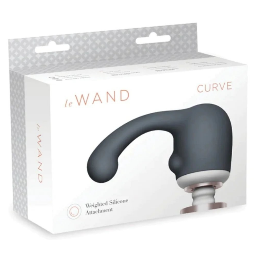 Le Wand Curve Weighted Silicone Wand Vibrator Dildo Clitoral G-Spot Attachment