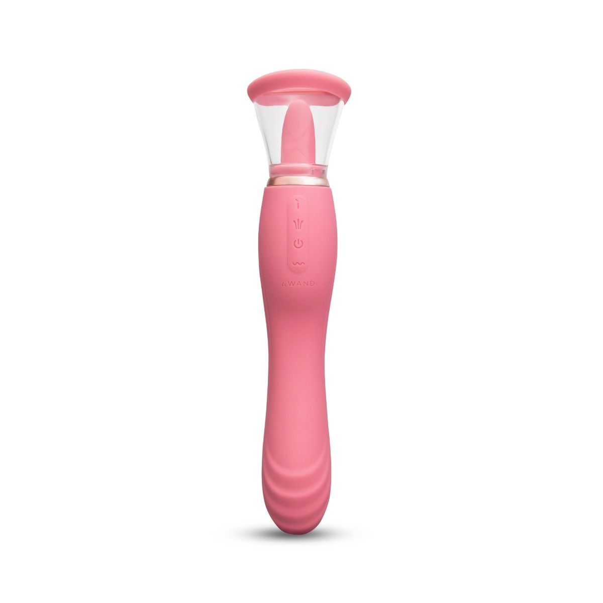 Le Wand Lick Vibrator Double End Sucking Licking Clitoral Massager Wand Silicone