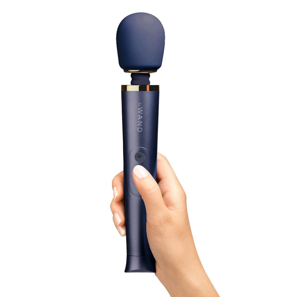Le Wand Petite Navy Wireless Wand Vibrator Powerful Silicone Massager USB Rechargeable