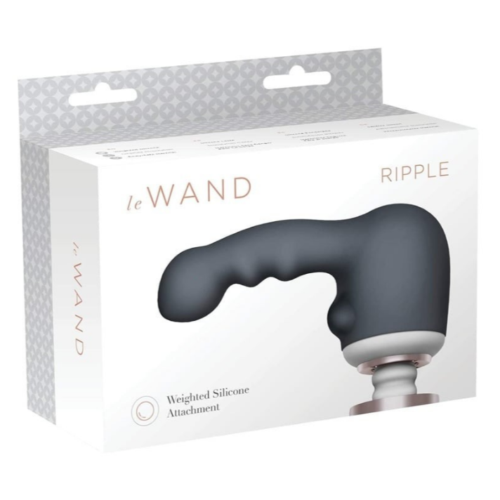Le Wand Ripple Weighted Silicone Wand Vibrator Dildo Clitoral G-Spot Attachment