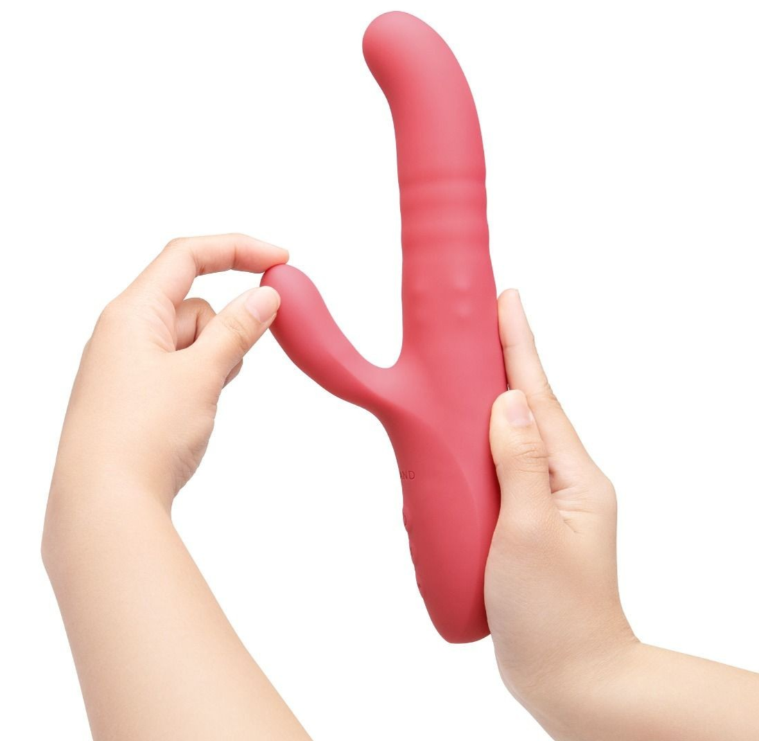 Le Wand Thrust Clitoral Rotating Rabbit G-Spot Vibrator Massager Wand Silicone