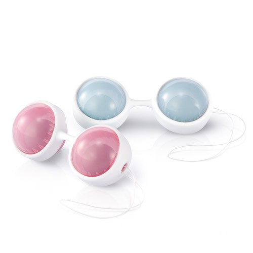 Lelo Luna Mini Beads Pink And Blue Vaginal Kegel Balls Pelvic Floor Exerciser