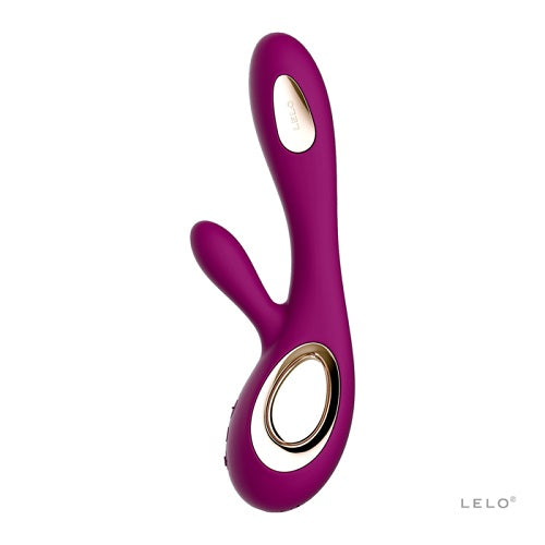 Lelo Soraya Wave Dual Action Massager Rabbit Vibrator Deep Rose