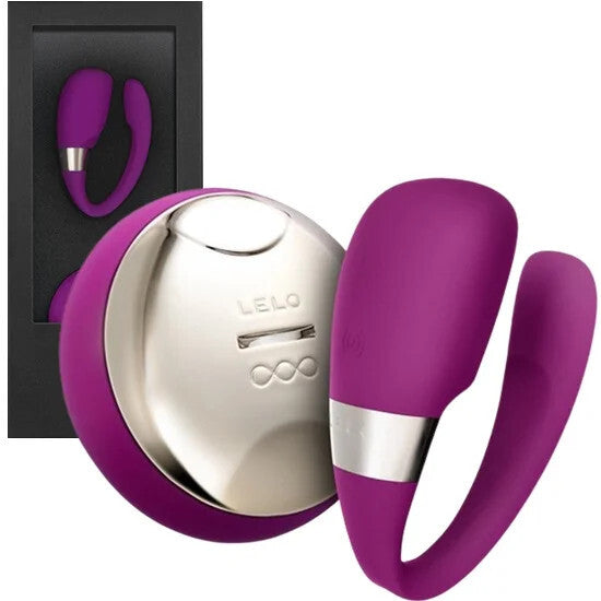 Lelo Tiani 3 Couples Massager Deep Rose Waterproof Rechargeable Remote Control