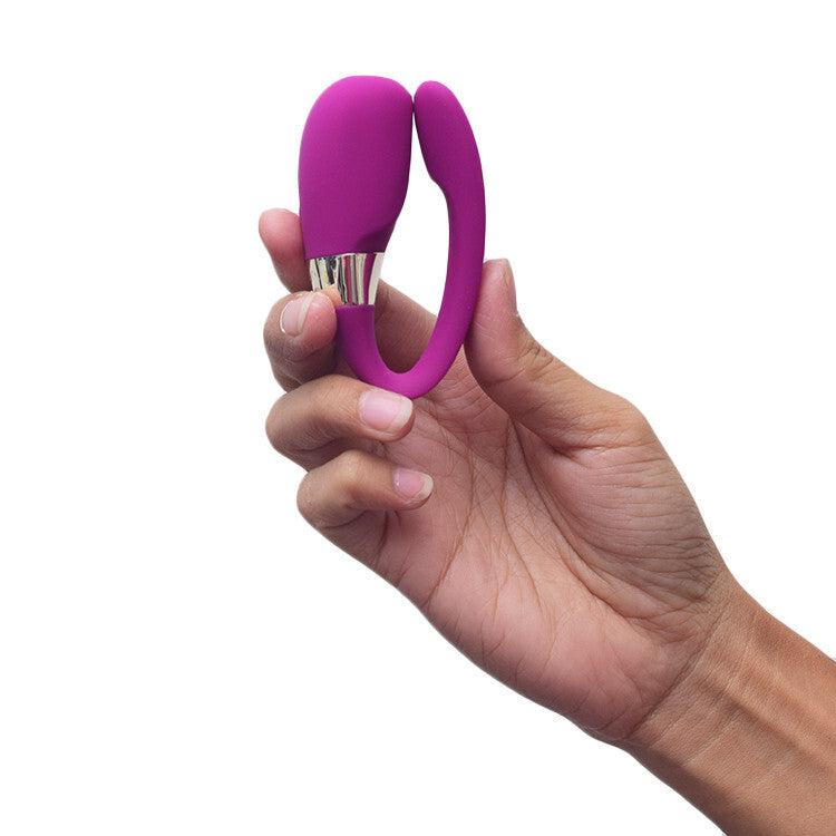 Lelo Tiani 3 Couples Massager Deep Rose Waterproof Rechargeable Remote Control