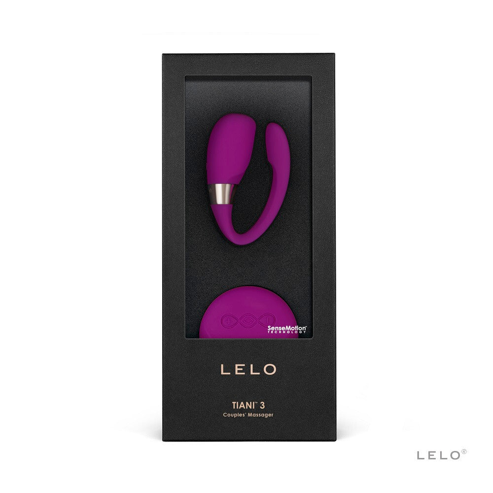 Lelo Tiani 3 Couples Massager Deep Rose Waterproof Rechargeable Remote Control