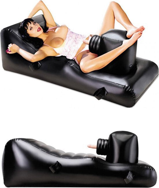 Louisiana Lounger Inflatable Vibrating Thrusting Dildo Sex Machine Couples