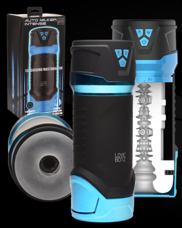 Lovebotz Auto Milker Intense 13X Sucking Male Masturbator Multispeed Realistic